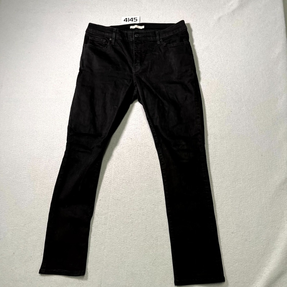 Levi's 311 Shaping Skinny Jeans Womens 32x28 Black Dark Wash Streetwear‎ Casual